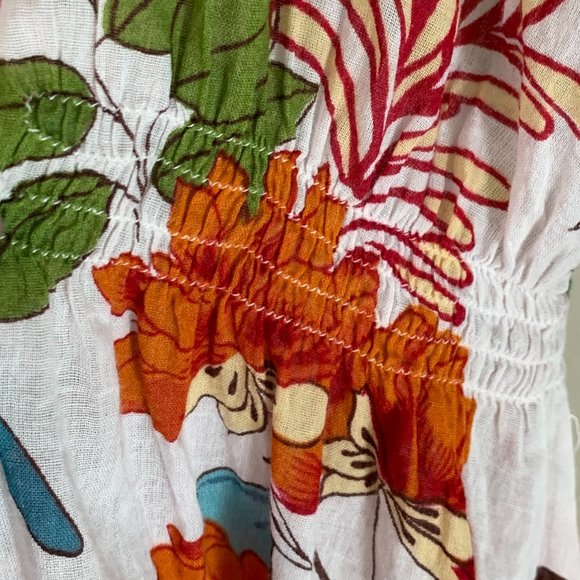 T-box Sheer‎ Floral Swimsuit Cover-Up Dress - Picture 8 of 14